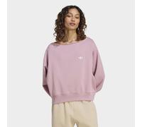 Sweatshirt ADIDAS ORIGINALS "ESSENTIALS FLEECE BOATNECK", Damen, Gr. XXL, rosa (magic mauve), Obermaterial: 82% Baumwolle, 18% Polyester, normal, Rundhals, angesetztes Bündchen, Sweatshirts Sweatshirt