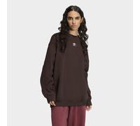 Sweatshirt ADIDAS ORIGINALS "ESSENTIALS FLEECE-, RUNDHALSAUSSCHNITT, LANG, OVERSIZED", Damen, Gr. XS, aurora coffee, Obermaterial: 80% Baumwolle, 20% Polyester, Rundhals, angesetztes Bündchen, Sweatsh