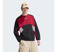Sweatshirt ADIDAS ORIGINALS "MUC CRW", Herren, Gr. M, schwarz, team victory rot, Obermaterial: 82% Baumwolle, 18% Polyester, normal, Rundhals, angesetztes Bündchen, Sweatshirts Sweatshirt (57818663-M)