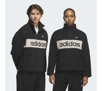 Sweatshirt ADIDAS ORIGINALS "ORIGINALS POLARFLEECE", Damen, Gr. XL, schwarz, Obermaterial: 100% Polyester, normal, Rundhals, angesetztes Bündchen, Sweatshirts Sweatshirt (49581706-XL) schwarz