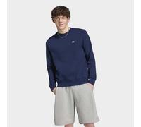 Sweatshirt ADIDAS ORIGINALS "TREFOIL ESSENTIALS CREW", Herren, Gr. S, blau (night indigo), Obermaterial: 82% Baumwolle, 18% Polyester, normal, Rundhals, angesetztes Bündchen, Sweatshirts Sweatshirt, m