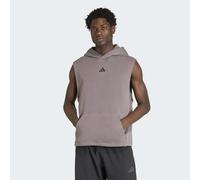 Sweatshirt ADIDAS PERFORMANCE "PRIMELIFT WORKOUT HOODIE, ÄRMELLOS", Herren, Gr. L, charcoal, Obermaterial: 70% Baumwolle, 30% Polyester, normal, Rundhals, angesetztes Bündchen, Sweatshirts Sweatshirt