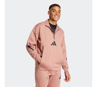 Sweatshirt ADIDAS SPORTSWEAR "ADIDAS Z.N.E. QUARTER-ZIP", Herren, Gr. M, rosa (warm clay), Obermaterial: 57% Polyester, 43% Baumwolle, angesetztes Bündchen, Sweatshirts Sweatshirt (85716463-M) warm cl