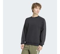 Sweatshirt ADIDAS SPORTSWEAR "ESSENTIALS 3-STREIFEN, FLEECE", Herren, Gr. 3XL, schwarz, carbon, Obermaterial: 70% Baumwolle, 30% Polyester, normal, Rundhals, angesetztes Bündchen, Sweatshirts Sweatshi