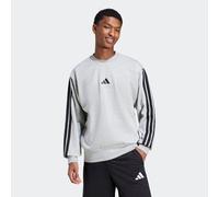 Adidas Essentials 3 Stripes Fleece Sweatshirt M Medium Grey Heather