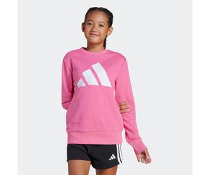 Sweatshirt ADIDAS SPORTSWEAR "ESSENTIALS KIDS", Mädchen, Gr. 164, pink (pink fusion, weiß), Obermaterial: 55% Baumwolle, 36% Polyester, 9% Viskose, Rundhals, angesetztes Bündchen, Sweatshirts Sweatshi