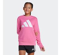 Sweatshirt ADIDAS SPORTSWEAR "ESSENTIALS KIDS", Mädchen, Gr. 170, pink (pink fusion, weiß), Obermaterial: 55% Baumwolle, 36% Polyester, 9% Viskose, Rundhals, angesetztes Bündchen, Sweatshirts Sweatshi