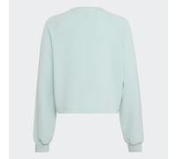 Sweatshirt ADIDAS SPORTSWEAR "G SWT", Mädchen, Gr. 128, grün (halo mint), Obermaterial: 48% Modal, 44% Polyester, 8% Elasthan, Rundhals, angesetztes Bündchen, Sweatshirts Sweatshirt (94270247-128) hal