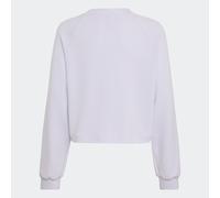 Sweatshirt ADIDAS SPORTSWEAR "G SWT", Mädchen, Gr. 152, weiß (frozen lila), Obermaterial: 48% Modal, 44% Polyester, 8% Elasthan, Rundhals, angesetztes Bündchen, Sweatshirts Sweatshirt (48290130-152) f