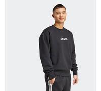 Sweatshirt ADIDAS SPORTSWEAR "M LINEAR FL SWT", Herren, Gr. XXL, schwarz, weiß, Obermaterial: 55% Baumwolle, 36% Polyester, 9% Viskose, normal, Rundhals, angesetztes Bündchen, Sweatshirts Sweatshirt (
