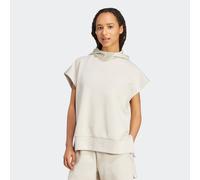 Sweatshirt ADIDAS SPORTSWEAR "SOFT LUX LOCKERER ÄRMELLOSER HOODIE", Damen, Gr. S, wonder aluminium, Obermaterial: 51% Polyester, 25% Modal, 15% Baumwolle, 9% Elasthan, angesetztes Bündchen, Sweatshirt