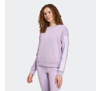 Sweatshirt ADIDAS SPORTSWEAR "W 3S FL SWT", Damen, Gr. XL, weiß (powder plum, weiß), Obermaterial: 55% Baumwolle, 36% Polyester, 9% Viskose, Rundhals, Sweatshirts Sweatshirt (39486834-XL) powder plum,