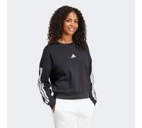 Sweatshirt ADIDAS SPORTSWEAR "W 3S FT SWT", Damen, Gr. XS, schwarz-weiß (schwarz, weiß), Obermaterial: 55% Baumwolle, 36% Polyester, 9% Viskose, normal, Rundhals, angesetztes Bündchen, Sweatshirts Swe