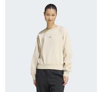Sweatshirt ADIDAS SPORTSWEAR "W AK SL SWT", Damen, Gr. XS, beige (crystal linen), Obermaterial: 100% Baumwolle, normal, Rundhals, angesetztes Bündchen, Sweatshirts Sweatshirt (40913668-XS) crystal lin