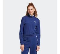 Sweatshirt ADIDAS SPORTSWEAR "W CB 14ZIP", Damen, Gr. XL, blau (dunkelblau), Obermaterial: 55% Baumwolle, 36% Polyester, 9% Viskose, angesetztes Bündchen, Sweatshirts Sweatshirt (22978062-XL) dunkelbl