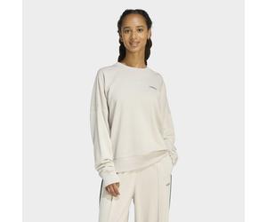 Sweatshirt ADIDAS SPORTSWEAR "W CP CRW", Damen, Gr. M, wonder alumina, collegiate grün, Obermaterial: 55% Baumwolle, 36% Polyester, 9% Viskose, normal, Rundhals, angesetztes Bündchen, Sweatshirts Swea