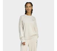 Sweatshirt ADIDAS SPORTSWEAR "W CP CRW", Damen, Gr. XL, wonder alumina, collegiate grün, Obermaterial: 55% Baumwolle, 36% Polyester, 9% Viskose, Rundhals, angesetztes Bündchen, Sweatshirts Sweatshirt