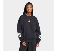 Sweatshirt ADIDAS SPORTSWEAR "W FI 3S SWT", Damen, Gr. M, schwarz, Obermaterial: 67% Polyester, 33% Baumwolle, normal, Rundhals, Sweatshirts Sweatshirt (91938257-M) schwarz