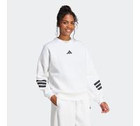Sweatshirt ADIDAS SPORTSWEAR "W FI 3S SWT", Damen, Gr. XS, weiß, Obermaterial: 67% Polyester, 33% Baumwolle, normal, Rundhals, Sweatshirts Sweatshirt (54350560-XS) weiß