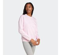 Sweatshirt ADIDAS SPORTSWEAR "W LIN FT SWT", Damen, Gr. XS, pink (clear pink, weiß), Obermaterial: 55% Baumwolle, 36% Polyester, 9% Viskose, Rundhals, Sweatshirts Sweatshirt (48127444-XS) clear pink,