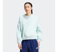Sweatshirt ADIDAS SPORTSWEAR "W SL FC SWT", Damen, Gr. XL, grün (halo mint, weiß), Obermaterial: 70% Baumwolle, 30% Polyester, Rundhals, Sweatshirts Sweatshirt (57503502-XL) halo mint, weiß
