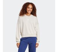 Sweatshirt ADIDAS SPORTSWEAR "W SL FC SWT", Damen, Gr. XL, wonder aluminium, weiß, Obermaterial: 70% Baumwolle, 30% Polyester, Rundhals, Sweatshirts Sweatshirt (31163123-XL) wonder aluminium, weiß