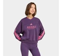 Sweatshirt ADIDAS SPORTSWEAR "W TIRO FL SWT", Damen, Gr. XL, aurora plum, lucid pink, Obermaterial: 70% Baumwolle, 30% Polyester, Rundhals, Sweatshirts Sweatshirt (36953000-XL) aurora plum, lucid pink