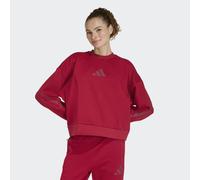 Sweatshirt ADIDAS SPORTSWEAR "W Z.N.E. SWT", Damen, Gr. M, active maroon, Obermaterial: 57% Polyester, 43% Baumwolle, normal, Rundhals, Sweatshirts Sweatshirt (53283731-M) active maroon