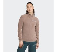 Sweatshirt ADIDAS TERREX "W MT ESS HZ FL", Damen, Gr. L, beige (trabrn), Obermaterial: 100% Polyester, Sweatshirts Sweatshirt (54926722-L) trabrn