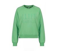 Sweatshirt ALIFE & KICKIN, Damen, Gr. S, grün (grün apple), 60% Baumwolle, 40% Polyester, hoch geschlossener Ausschnitt, Sweatshirts Sweatshirt (21114200-S) grün apple