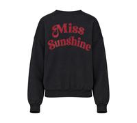 Sweatshirt ALIFE & KICKIN, Damen, Gr. S, schwarz, 50% Baumwolle, 50% Polyester, hoch geschlossener Ausschnitt, Sweatshirts Sweatshirt, Rückenprint Miss Sunshine, Relaxed Fit, gerippte Bündchen (833782