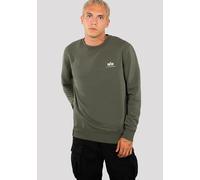 Alpha Industries - Basic Sweater Small Logo - Sweatshirt - Dark Olive M