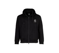 Armani Exchange Herren Sweatjacke Icon Project – Full-Zip Baumwoll-Mix Schwarz S