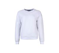 Armani Exchange Essential Damen-Sweatshirt, gesticktes Logo, Rundhalsausschnitt, Optic White, S