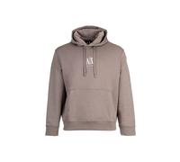 AX ARMANI EXCHANGE Herren Hoodie - Sweatshirt, Kapuze, Logo, Baumwoll-Mix Beige M