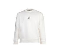 Sweatshirt ARMANI EXCHANGE "Sweatshirt", Herren, Gr. S, weiß, Obermaterial: 79% Baumwolle CO. 17% Polyester PES. 4% Elasthan EL., Sweatshirts Sweatshirt (47272360-S) weiß