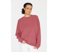 Sweatshirt ATHLECIA "Cabell", Damen, Gr. 36, rot, 100% Baumwolle, bedruckt, lang, Rundhals, Sweatshirts Sweatshirt, mit superweichem Tragegefühl (61066402-36) rot