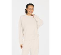 Sweatshirt ATHLECIA "Crecy", Damen, Gr. 38, beige, 50% Baumwolle, 48% Polyester, 2% Elasthan, unifarben, normal, Rundhals, Sweatshirts Sweatshirt, aus super weichem Material (22848310-38) beige