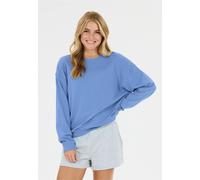 Sweatshirt ATHLECIA "Crecy", Damen, Gr. 44, himmelblau, 50% Baumwolle, 48% Polyester, 2% Elasthan, unifarben, normal, Rundhals, Sweatshirts Sweatshirt, aus super weichem Material (49321215-44) himmelb