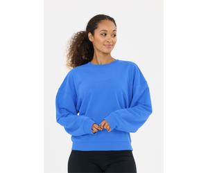 Sweatshirt ATHLECIA "Crecy", Damen, Gr. 46, royalblau, 50% Baumwolle, 48% Polyester, 2% Elasthan, unifarben, normal, Rundhals, Sweatshirts Sweatshirt, aus super weichem Material (56939057-46) royalbla