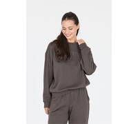 Sweatshirt ATHLECIA "Giannis", Damen, Gr. 34, anthrazit, 65% Polyester, 35% Baumwolle, unifarben, normal, Rundhals, Sweatshirts Sweatshirt, mit atmungsaktivem Design (91676746-34) anthrazit