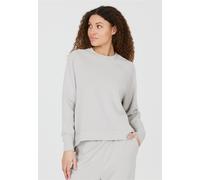 Sweatshirt ATHLECIA "Jacey", Damen, Gr. 34, beige (hellbeige), 51% Polyester, 44% Modal, 5% Elasthan, unifarben, normal, Rundhals, Sweatshirts Sweatshirt, aus extra weichem Material (67074141-34) hell