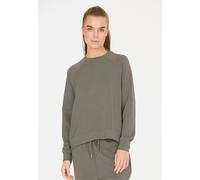 Sweatshirt ATHLECIA "Jacey", Damen, Gr. 38, grau (anthrazit), 51% Polyester, 44% Modal, 5% Elasthan, unifarben, normal, Rundhals, Sweatshirts Sweatshirt, aus extra weichem Material (91703312-38) anthr