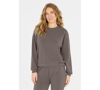 Sweatshirt ATHLECIA "Jillnana", Damen, Gr. 34, braun, 51% Polyester, 44% Modal, 5% Elasthan, unifarben, normal, Rundhals, Sweatshirts Sweatshirt, im klassischen Design (78251763-34) braun