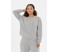 Sweatshirt ATHLECIA "Jillnana", Damen, Gr. 38, grau, 51% Polyester, 44% Modal, 5% Elasthan, unifarben, normal, Rundhals, Sweatshirts Sweatshirt, im klassischen Design (21804608-38) grau