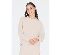 Sweatshirt ATHLECIA "Jillnana", Damen, Gr. 42, beige (hellbeige), 51% Polyester, 44% Modal, 5% Elasthan, unifarben, normal, Rundhals, Sweatshirts Sweatshirt, im klassischen Design (75967435-42) hellbe