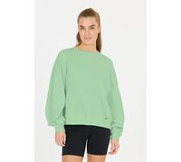 Sweatshirt ATHLECIA "Ranee", Damen, Gr. 36, grün (hellgrün), 40% Polyester, unifarben, normal, Rundhals, Sweatshirts Sweatshirt, im angesagten Oversized-Look (57913315-36) hellgrün