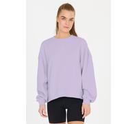 Sweatshirt ATHLECIA "Ranee", Damen, Gr. 46, lila (helllila), 60% Baumwolle, 40% Polyester, unifarben, normal, Rundhals, Sweatshirts Sweatshirt, im angesagten Oversized-Look (14715934-46) helllila