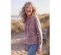 Sweatshirt aus flauschigem Jersey lila 38