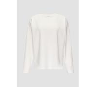 Sweatshirt aus Scuba mit Fledermausärmeln 46 creme